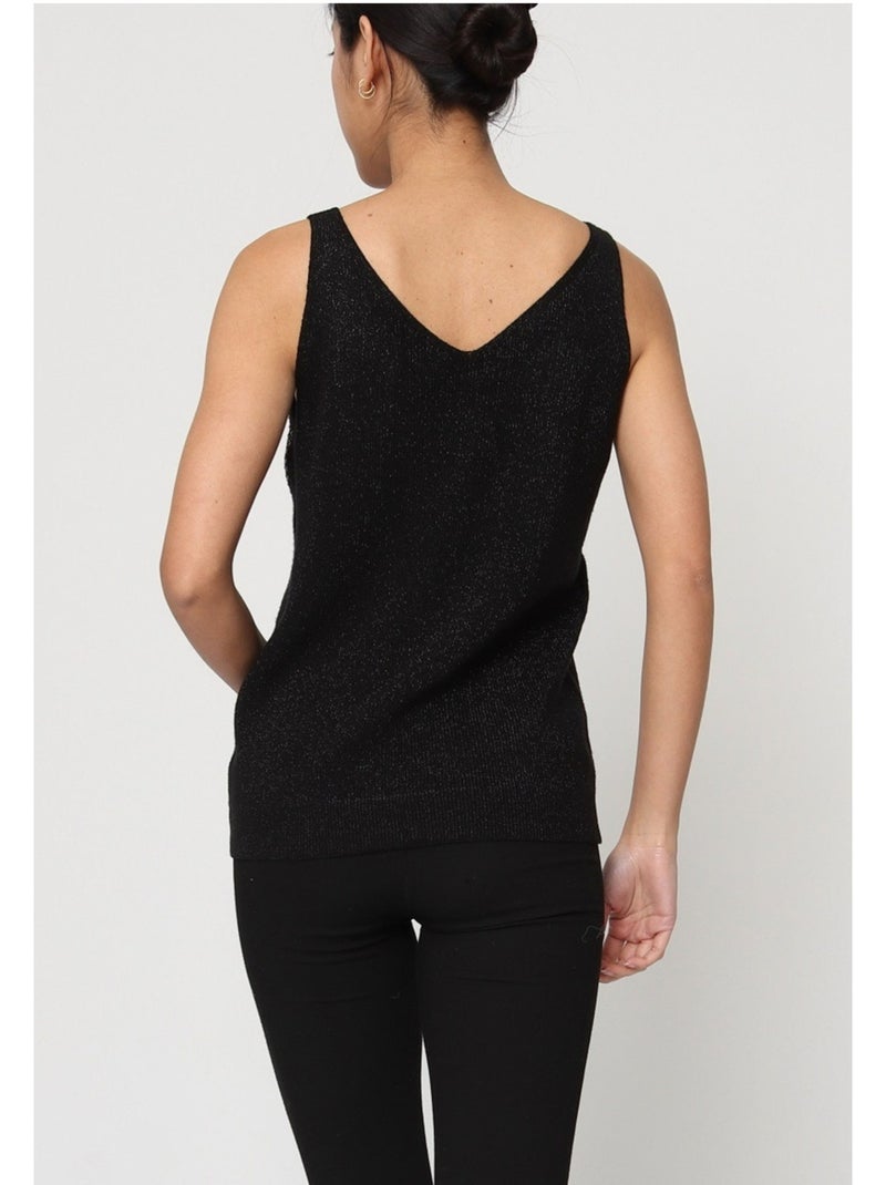 Camiseta de tirantes Strass Kebello Negro Negro - Kiabi