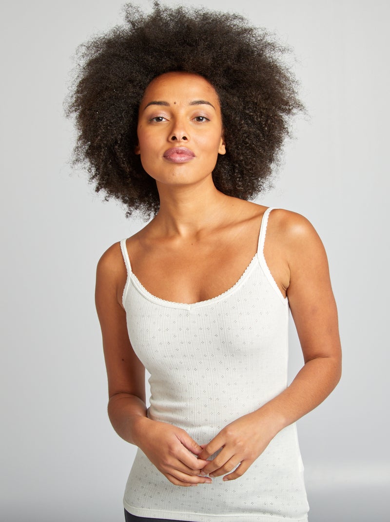 Camiseta de tirantes termorreguladora BLANCO - Kiabi