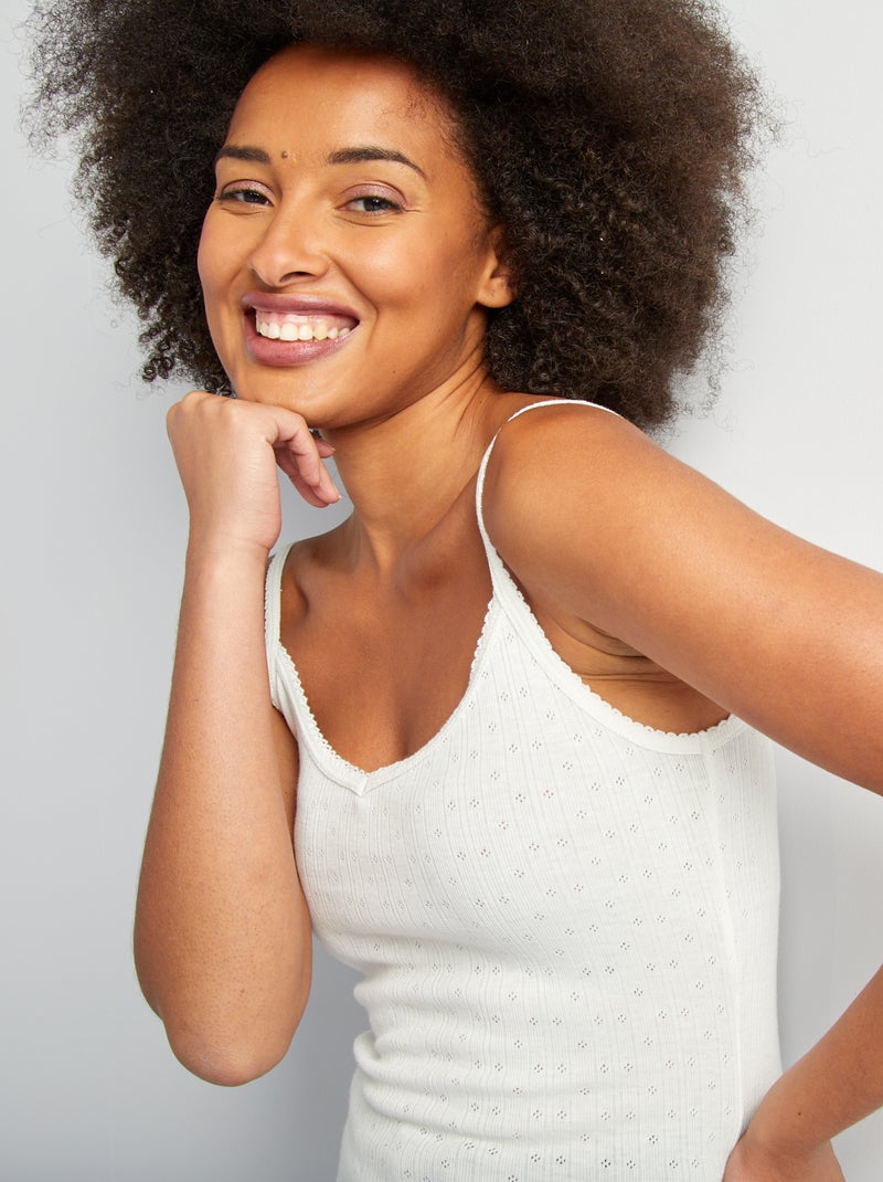 Camiseta de tirantes termorreguladora BLANCO - Kiabi