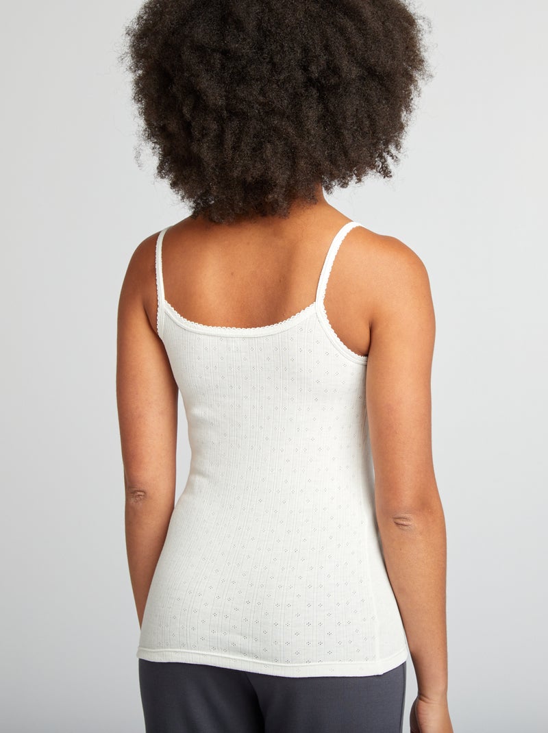 Camiseta de tirantes termorreguladora BLANCO - Kiabi