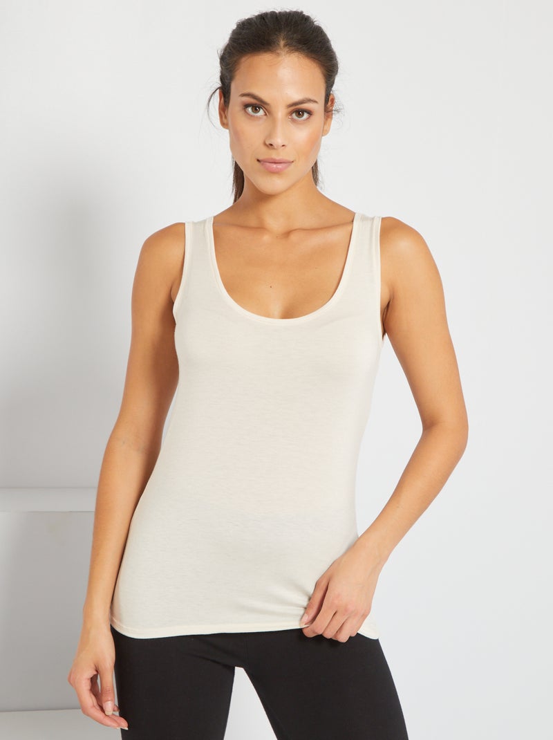 Camiseta de tirantes Thermolactyl 'Damart' BEIGE - Kiabi