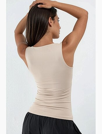 Camiseta de tirantes tipo cami acanalada y ajustada hiccup
