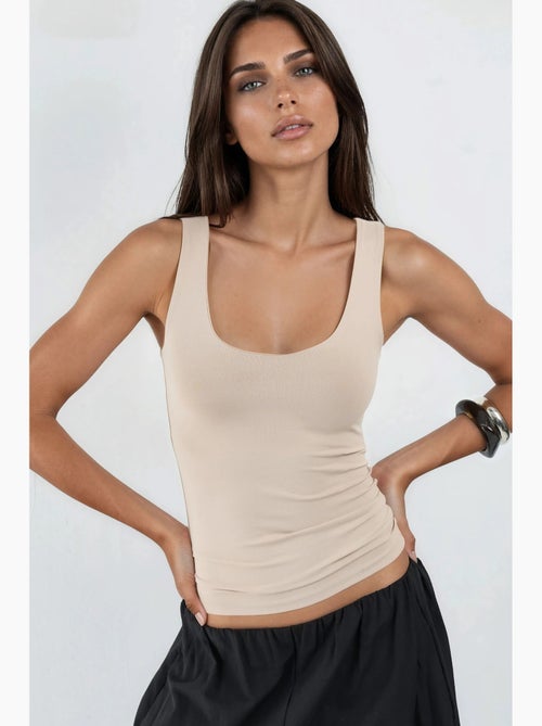 Camiseta de tirantes tipo cami acanalada y ajustada hiccup - Kiabi