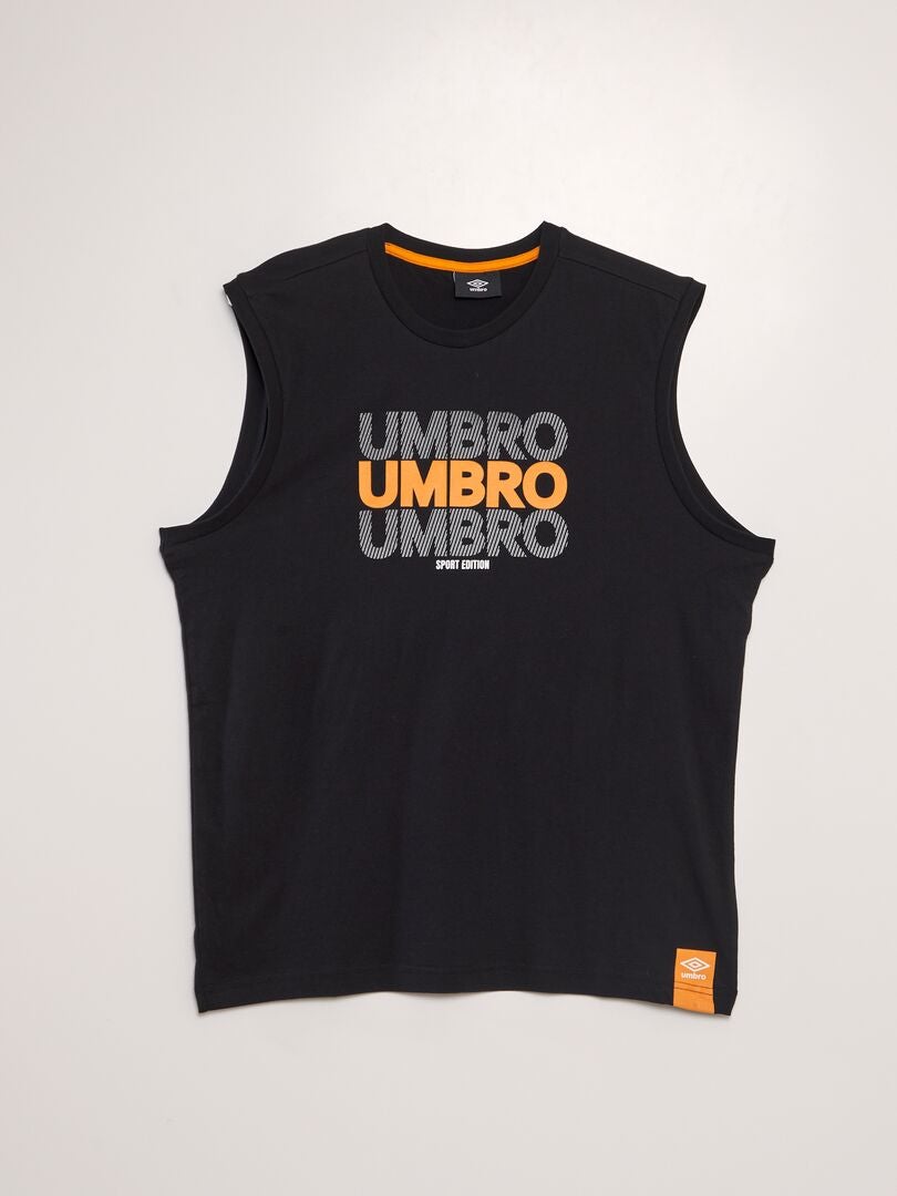 Camiseta de tirantes 'Umbro' con cuello redondo NEGRO - Kiabi