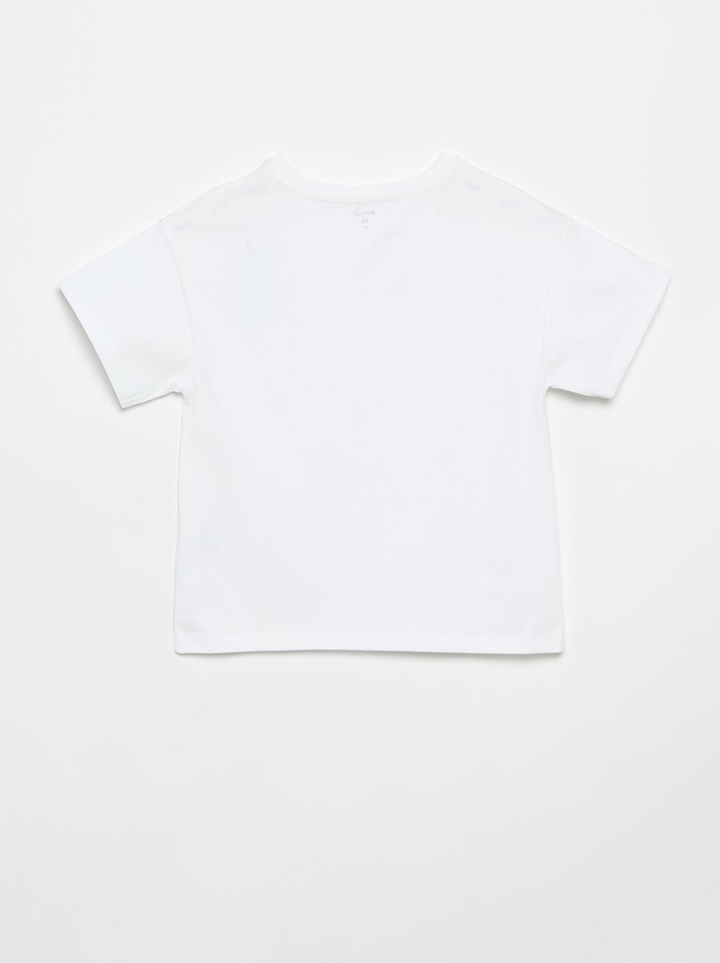 Camiseta de Tough Cotton de manga corta Blanco - Kiabi
