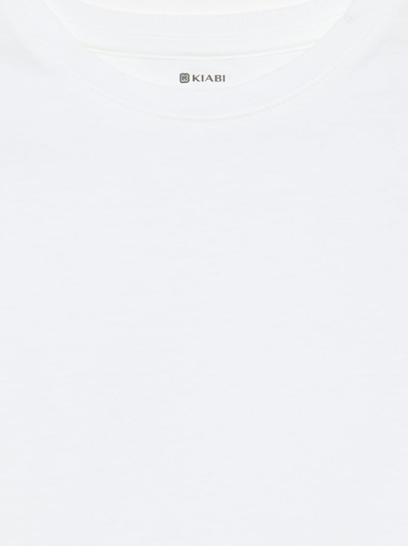 Camiseta de Tough Cotton de manga corta Blanco - Kiabi