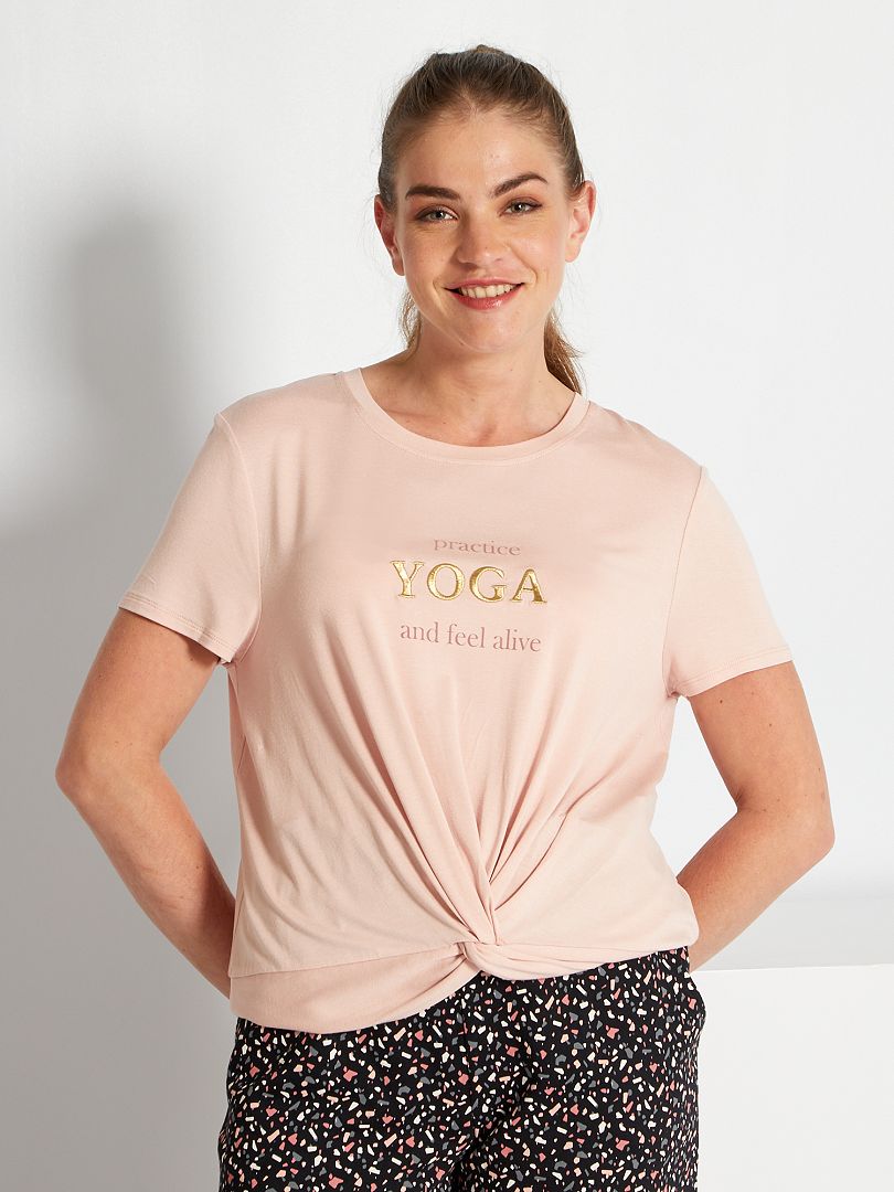 Camiseta de yoga - BLANCO - Kiabi - 8.00€