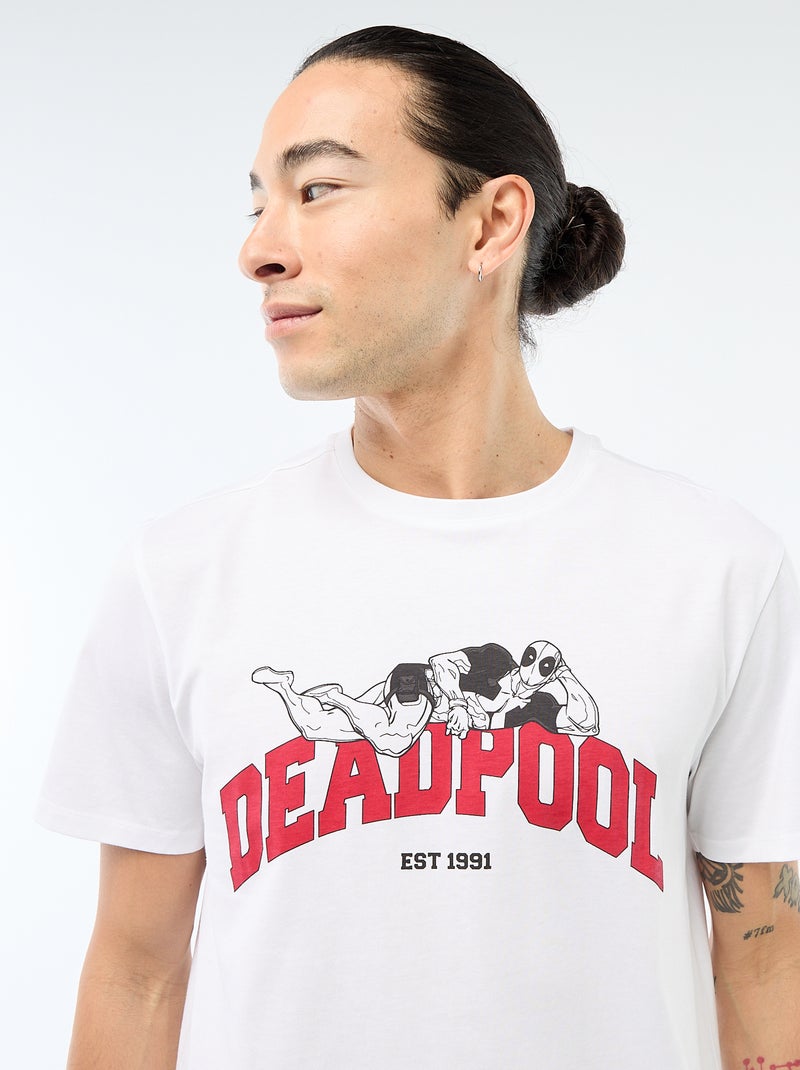 Camiseta 'Deadpool' 'Marvel' Blanco - Kiabi