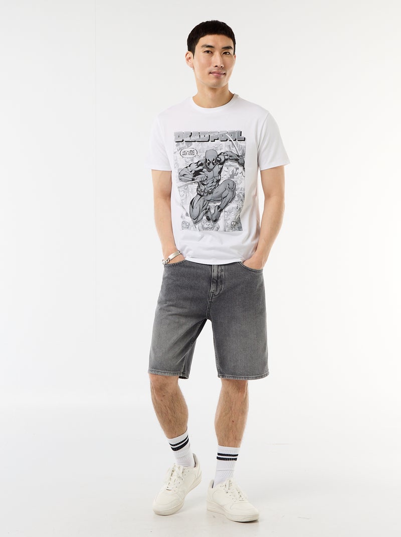 Camiseta 'Deadpool' 'Marvel' de manga corta Blanco - Kiabi