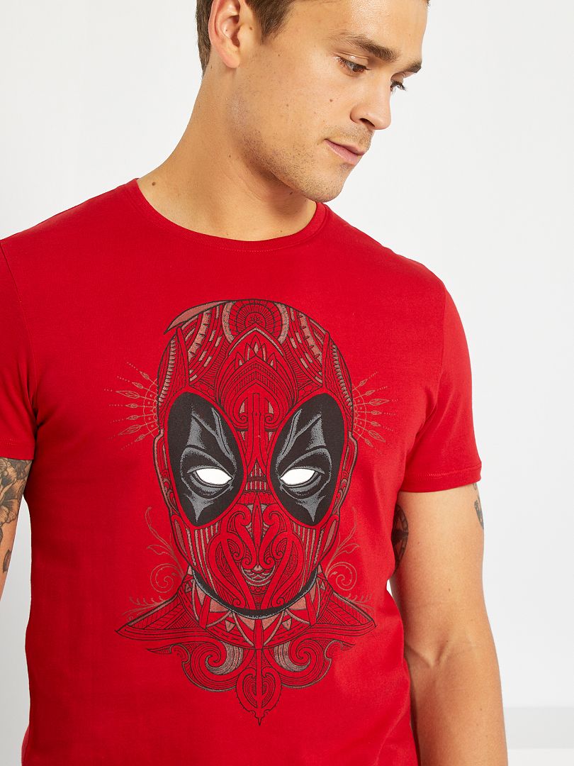 difícil palanca guirnalda Camiseta 'Deadpool' - ROJO - Kiabi - 13.00€