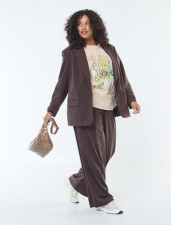 Camiseta 'Def Leppard' estampada a doble cara y manga corta