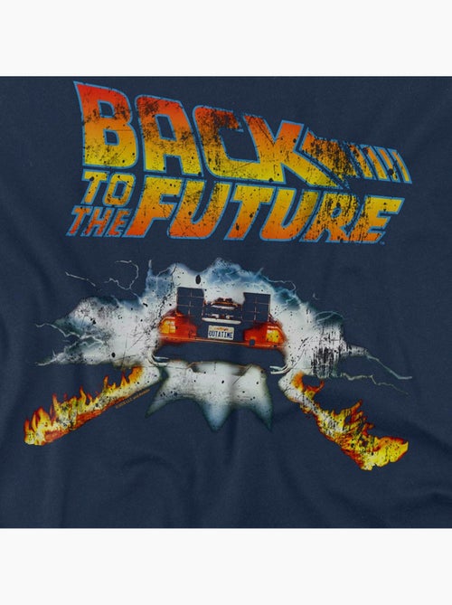 Camiseta delorean de algodón ringspun para adultos unisex - back to the future - Kiabi