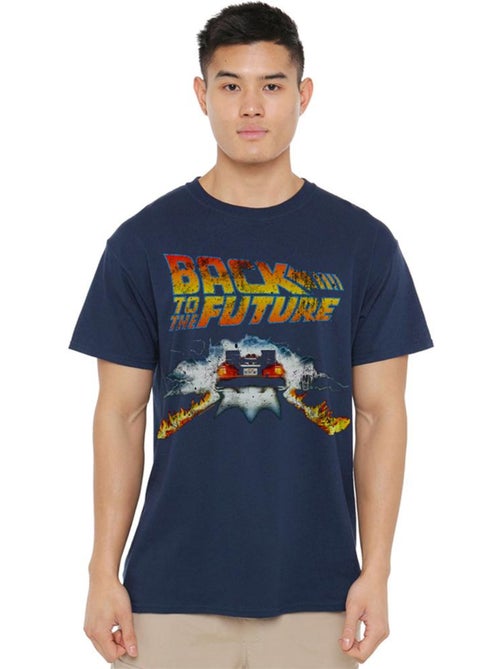 Camiseta delorean de algodón ringspun para adultos unisex - back to the future - Kiabi
