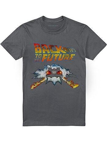 Camiseta delorean de algodón ringspun para adultos unisex - back to the future