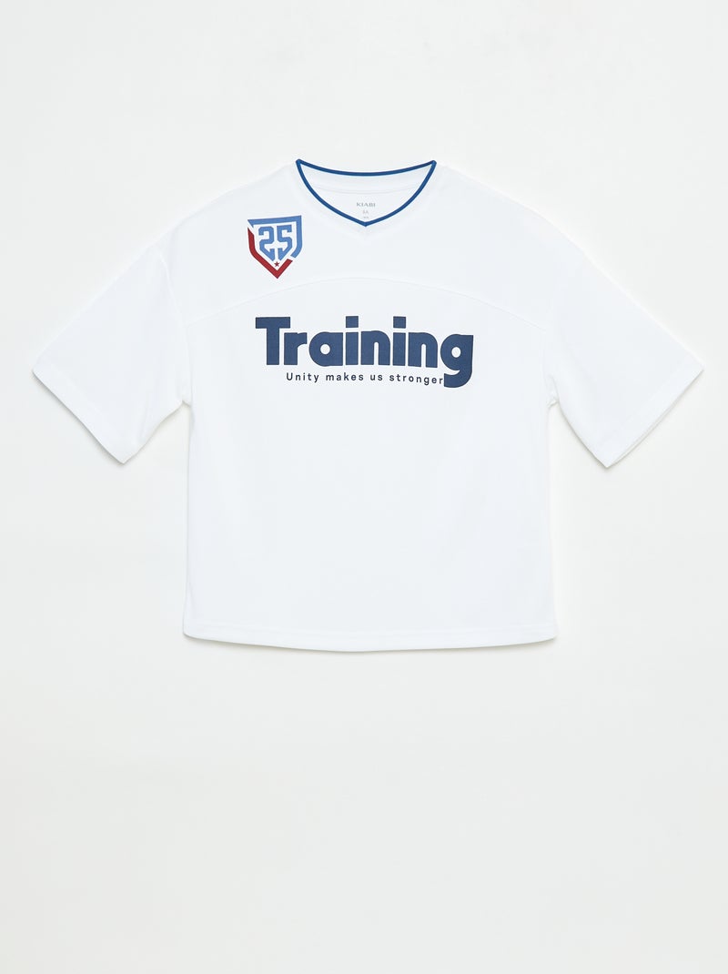 Camiseta deportiva americana Blanco - Kiabi