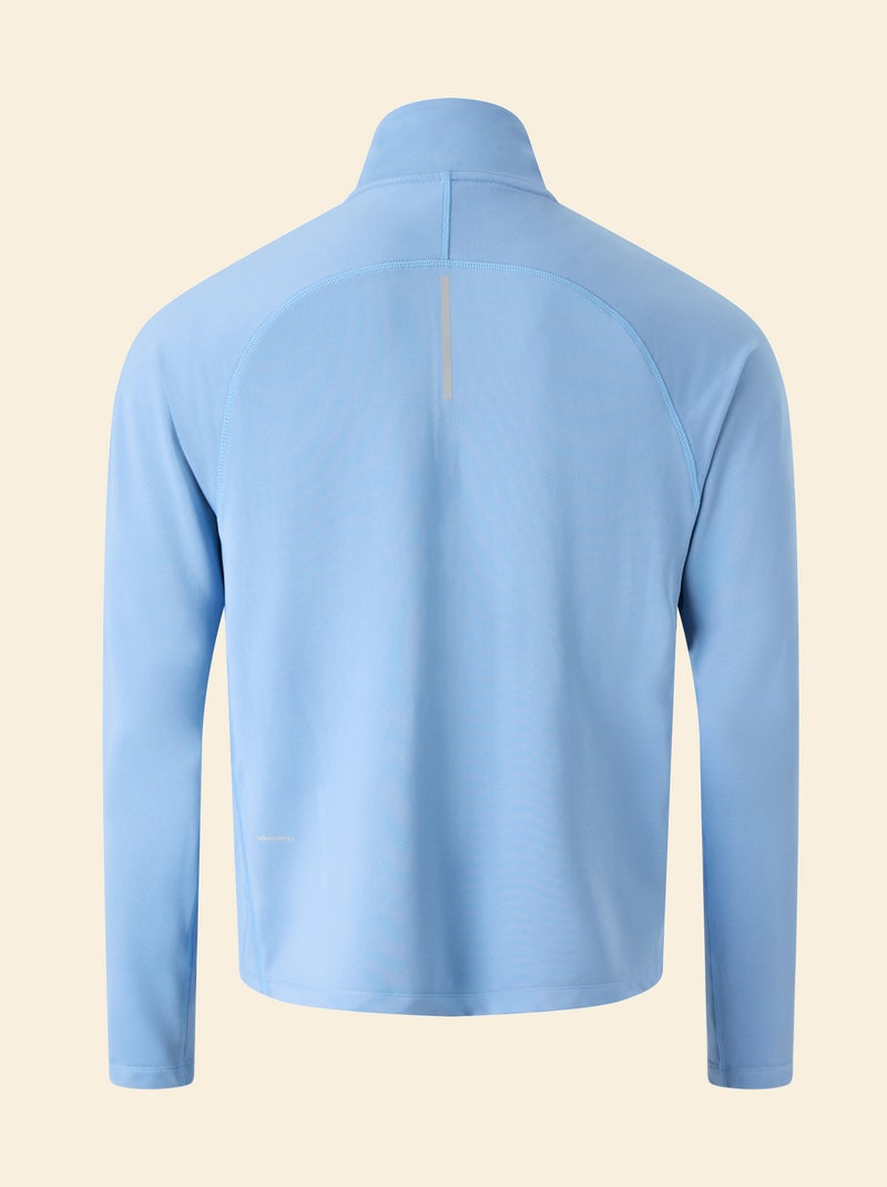 Camiseta deportiva con cuello de cremallera - (ekstract) Azul - Kiabi
