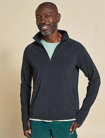 Camiseta deportiva con cuello de cremallera - (ekstract)