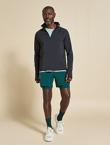 Camiseta deportiva con cuello de cremallera - (ekstract)