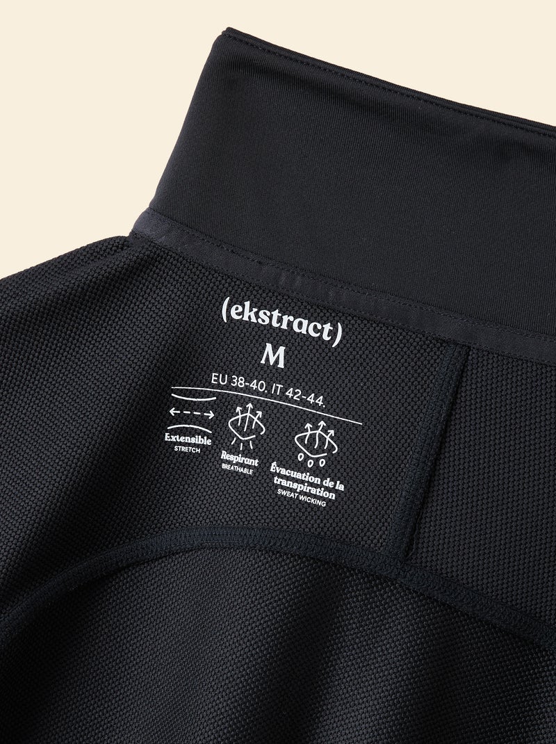 Camiseta deportiva con cuello de cremallera - (ekstract) Negro - Kiabi