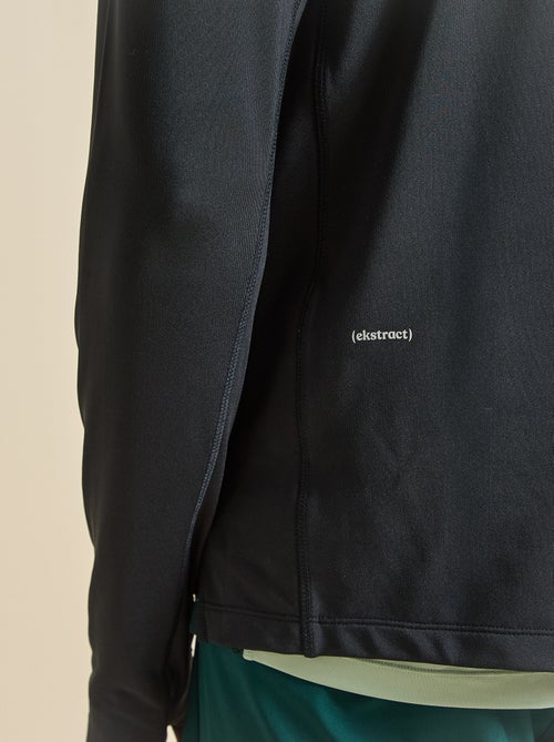 Camiseta deportiva con cuello de cremallera - (ekstract) - Kiabi