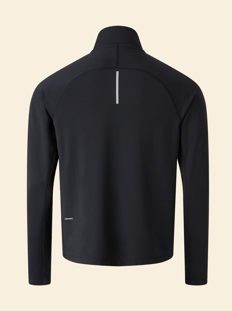 Camiseta deportiva con cuello de cremallera - (ekstract) Negro - Kiabi