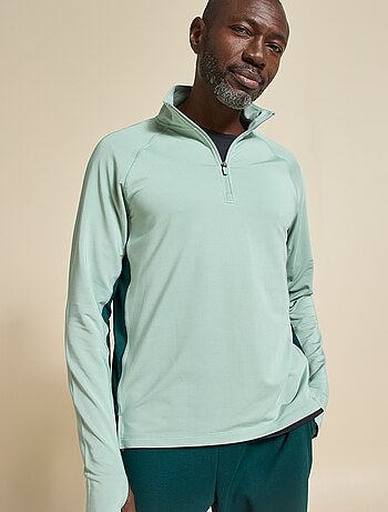 Camiseta deportiva con cuello de cremallera - (ekstract)