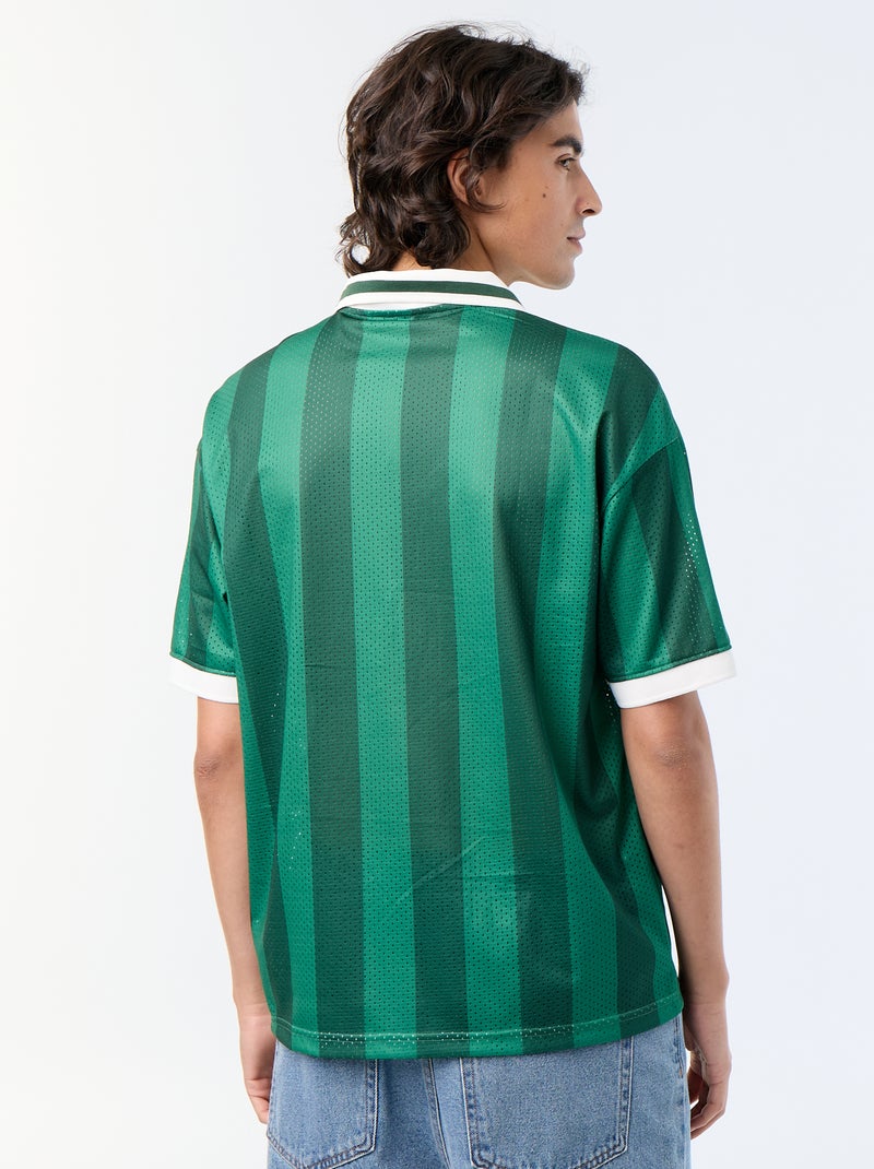 Camiseta deportiva con cuello polo Verde - Kiabi