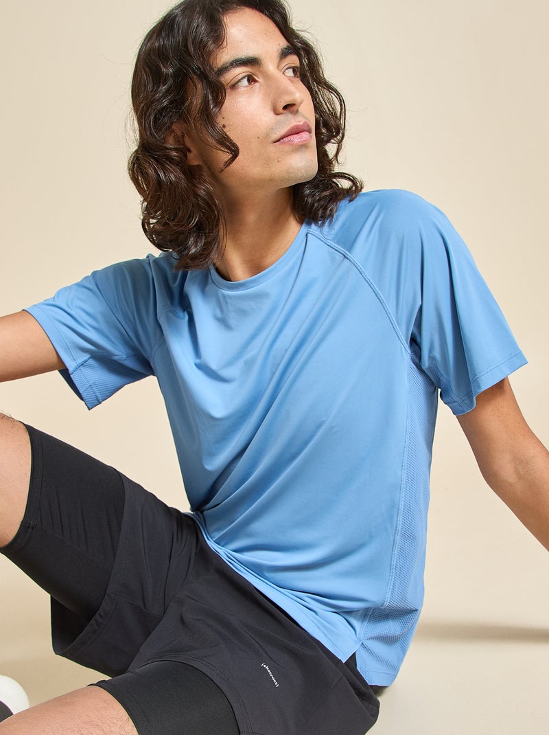 Camiseta deportiva con detalle reflectante - (ekstract) Azul - Kiabi