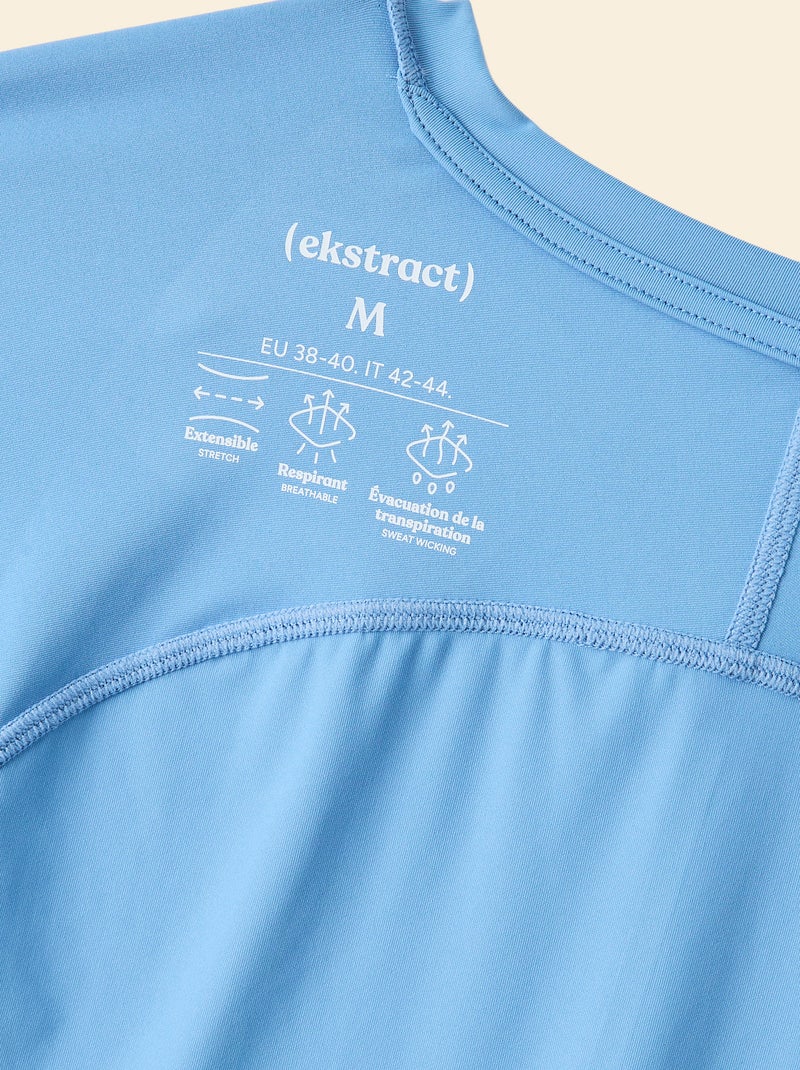 Camiseta deportiva con detalle reflectante - (ekstract) Azul - Kiabi