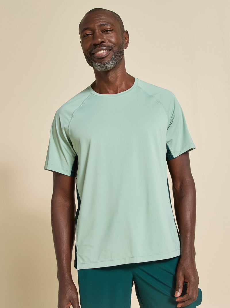 Camiseta deportiva con detalle reflectante - (ekstract) Verde - Kiabi