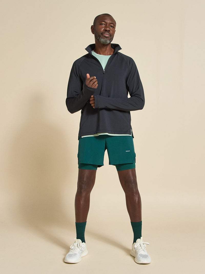 Camiseta deportiva con detalle reflectante - (ekstract) Verde - Kiabi