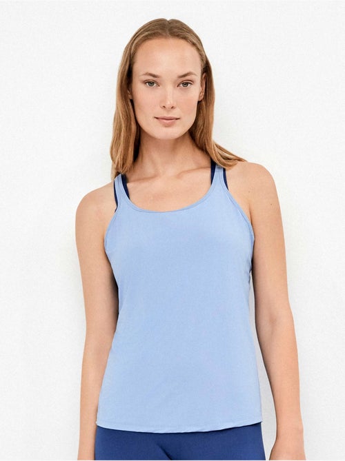 Camiseta deportiva con espalda mariposa de secado rápido - Kiabi Camiseta deportiva con espalda mariposa de secado rápido - Kiabi