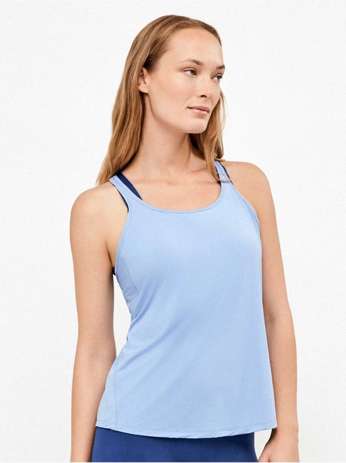 Camiseta deportiva con espalda mariposa de secado rápido - Kiabi Camiseta deportiva con espalda mariposa de secado rápido - Kiabi