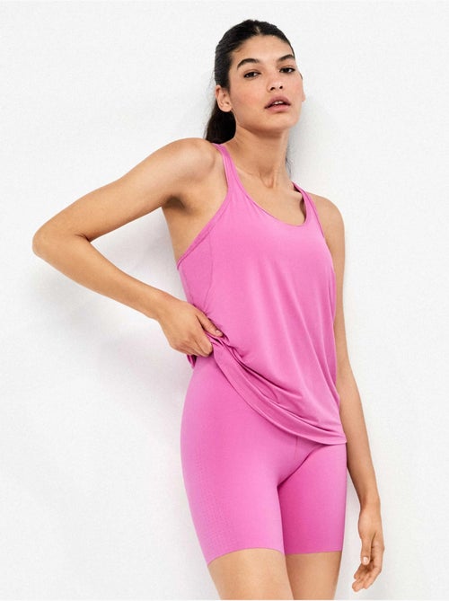 Camiseta deportiva con espalda mariposa de secado rápido - Kiabi