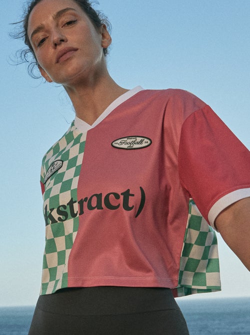 Camiseta deportiva cropped - (ekstract) - Kiabi