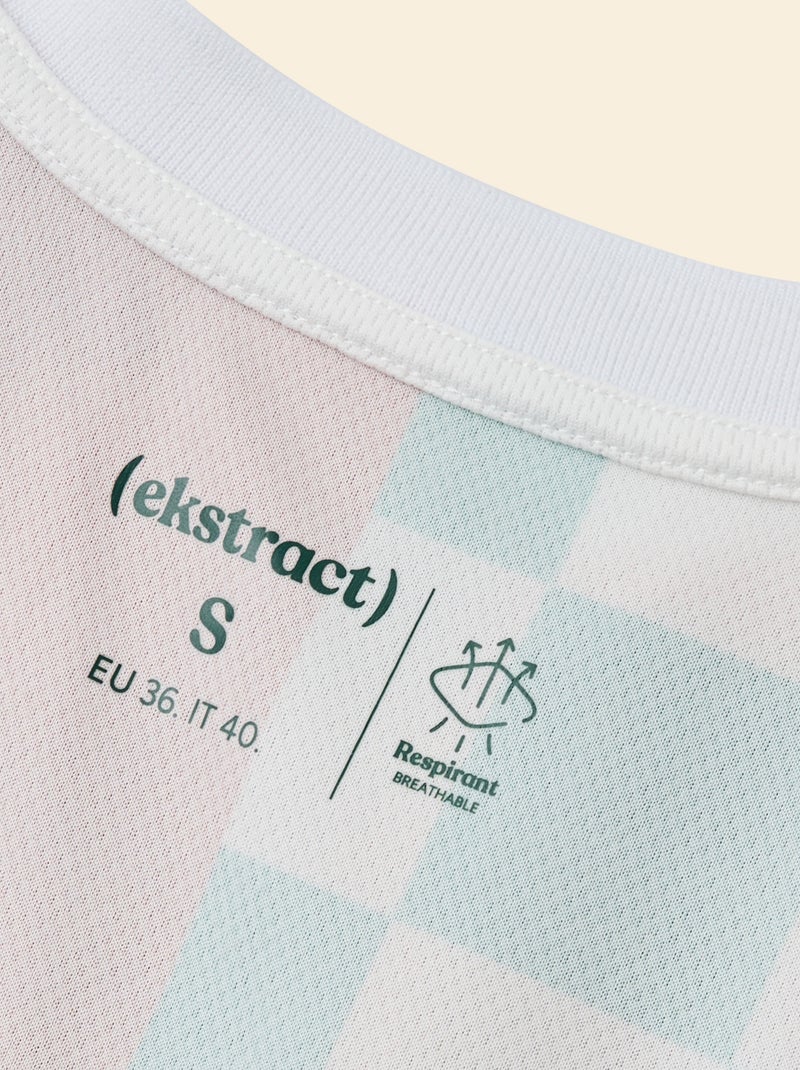 Camiseta deportiva cropped - (ekstract) Rosa - Kiabi