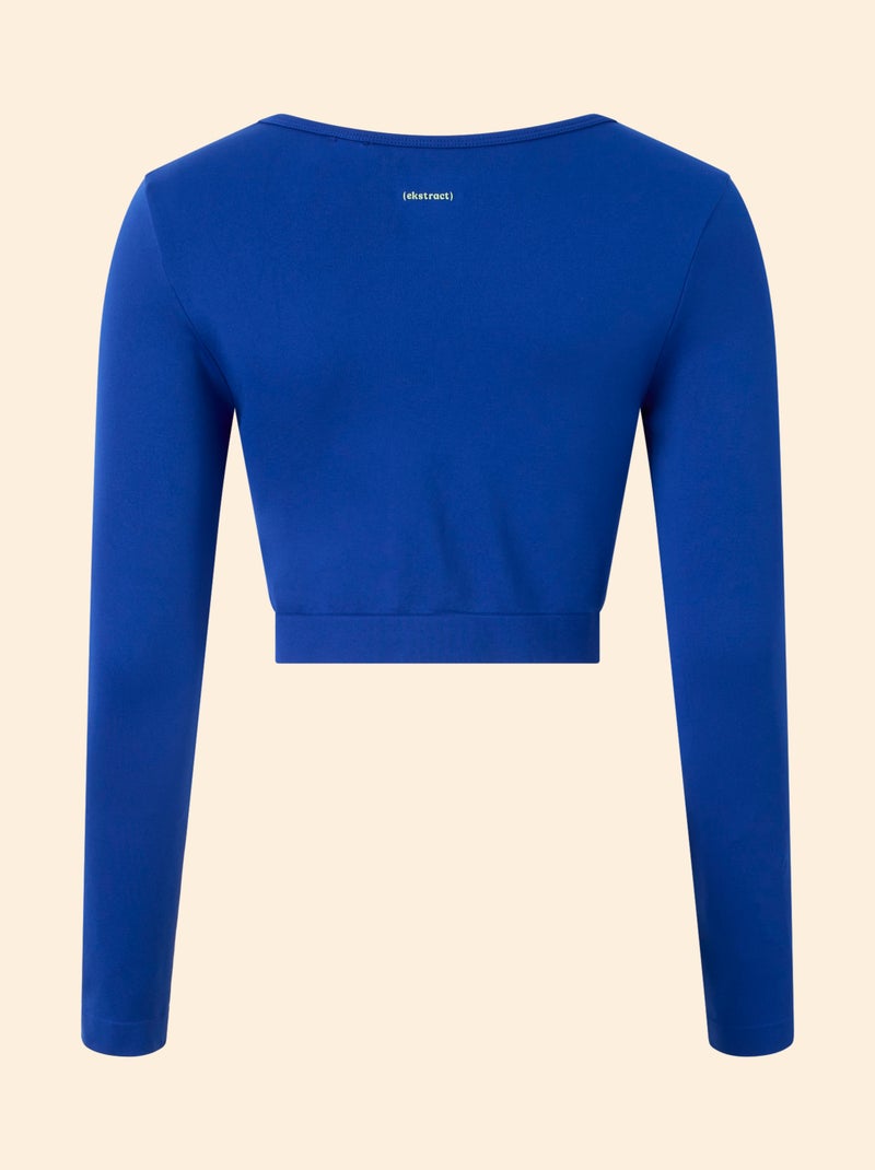 Camiseta deportiva de mangas largas - (ekstract) Azul - Kiabi
