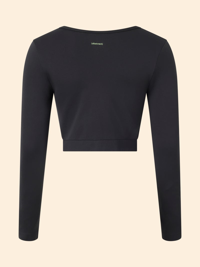 Camiseta deportiva de mangas largas - (ekstract) Negro - Kiabi