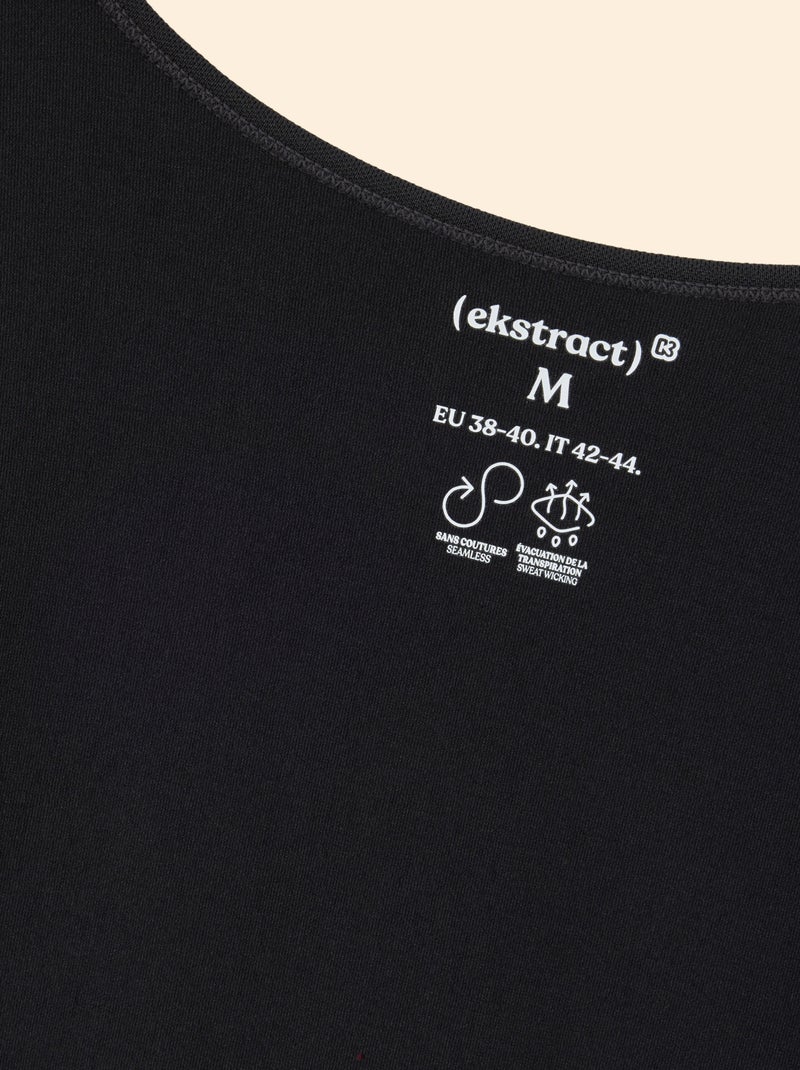 Camiseta deportiva de mangas largas - (ekstract) Negro - Kiabi