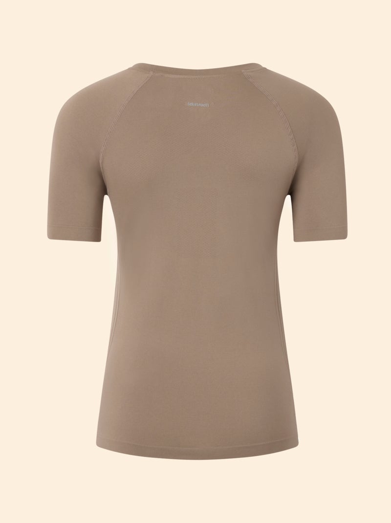 Camiseta deportiva efecto segunda piel - (ekstract) Beige - Kiabi