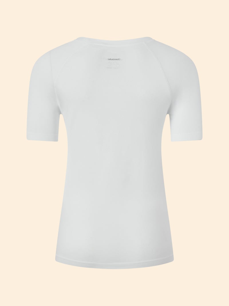 Camiseta deportiva efecto segunda piel - (ekstract) Blanco - Kiabi