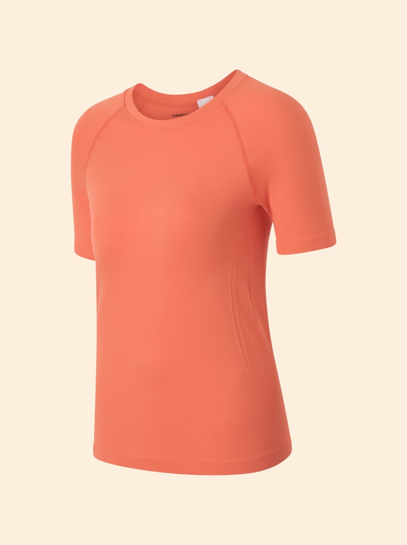 Camiseta deportiva efecto segunda piel - (ekstract) Naranja - Kiabi