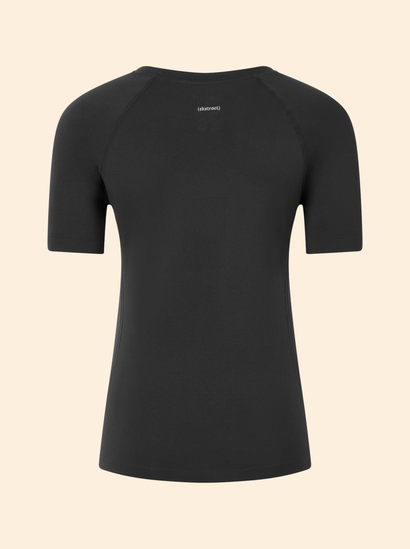 Camiseta deportiva efecto segunda piel - (ekstract) Negro - Kiabi