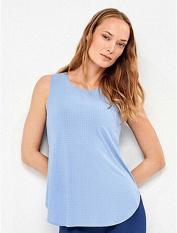 Camiseta deportiva espalda abierta de secado rápido