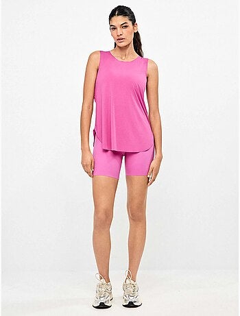 Camiseta deportiva espalda abierta de secado rápido