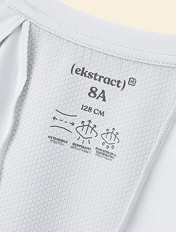 Ekstract - Camiseta deportiva fluida de manga corta