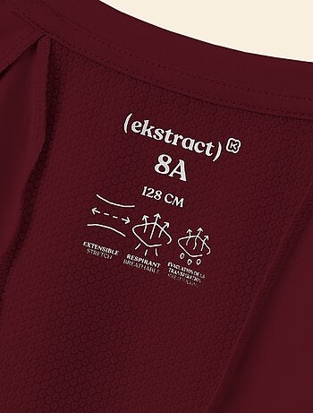Ekstract - Camiseta deportiva fluida de manga corta