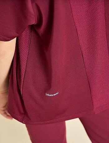 Ekstract - Camiseta deportiva fluida de manga corta