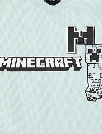 Camiseta deportiva fluida 'Minecraft' de manga corta