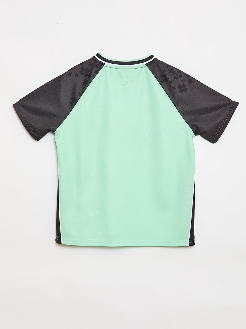 Camiseta deportiva fluida 'Minecraft' Verde - Kiabi